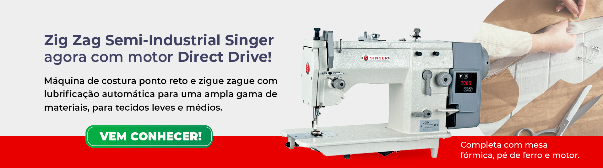 BANNER ZIG ZAG SINGER